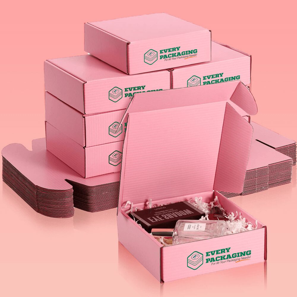 Custom Pink Corrugated Boxes