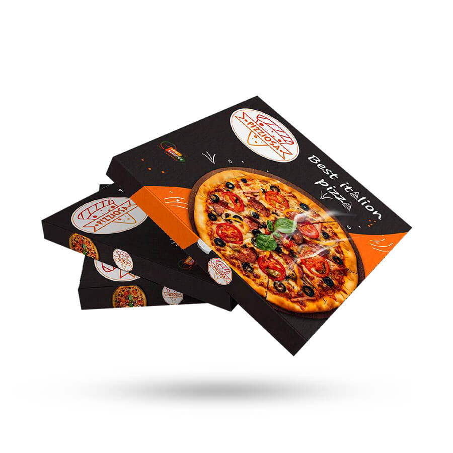 Premium Black Pizza Boxes