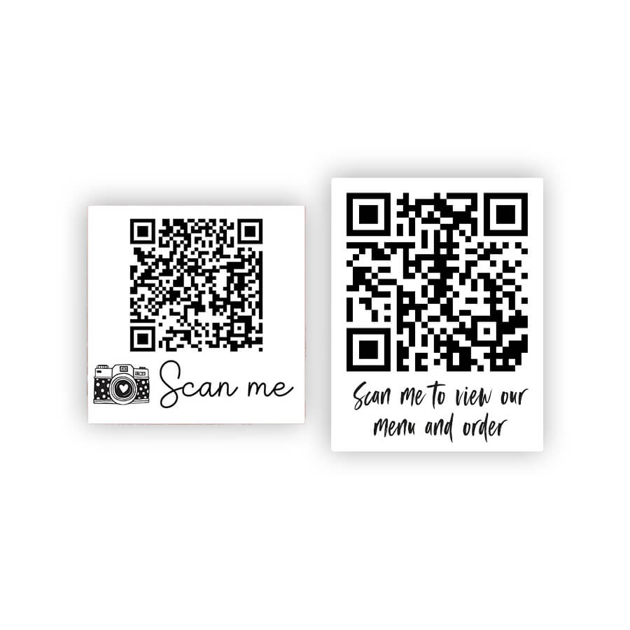 Printed QR Code Stickers